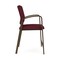 Lesro Newport Wide Hip Chair Metal Frame, Bronze, OH Wine Upholstery NP1261 - alternate 2